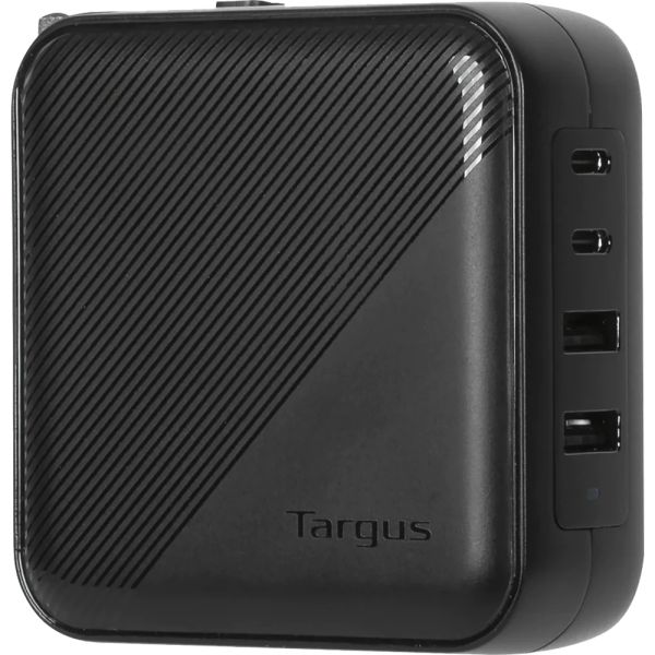 Cargador Targus APA109GL GaN 100 W 2x USB A + 2x USB C Negro