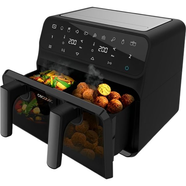 Freidora Air fryer Cecotec Cecofry Advance 9000 Window 2200 W Negro