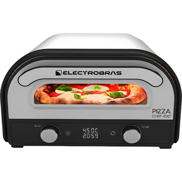 Horno Profesional para Pizza Electrobras BHPZ 450 450 220v Plata Negro