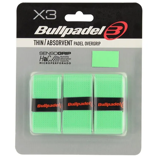 Overgrip Bullpadel Thin Absorvent para Raqueta (3 Unidades)