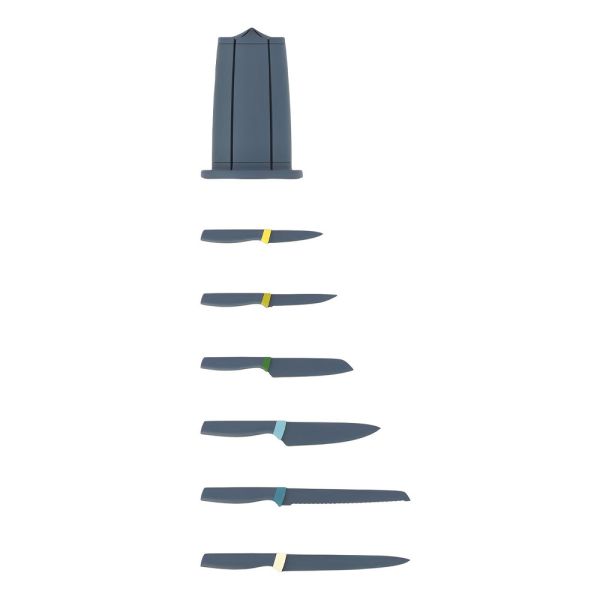 Set de Cuchillos Joseph Joseph Con soporte Carrusel Elevate Negro 6 piezas
