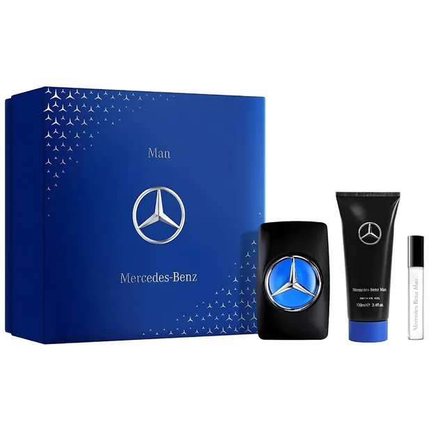 Kit Perfume Mercedes Benz Man EDT 100mL + 10mL + Shower Gel 100mL Masculino