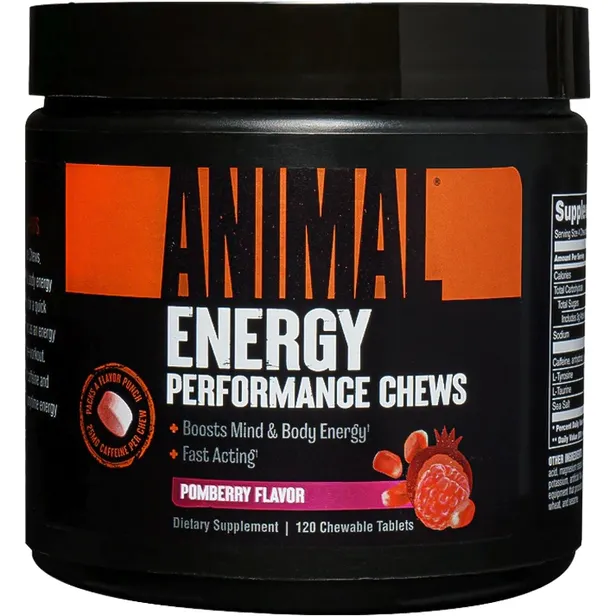 Masticables de creatina Animal sabor a frambuesa (120 comprimidos masticables)