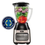 Oster® Licuadora, con Tecnología Reversible, Vaso de Vidrio, Plateada, BLSTPEG NRT