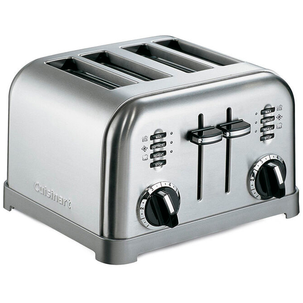 Tostadora de acero inoxidable Cuisinart CPT180CL para 4 rebanadas (220 V, 50 Hz)